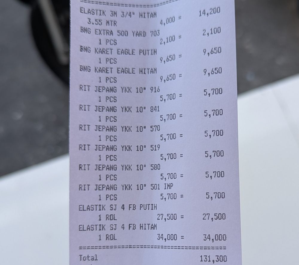receipt